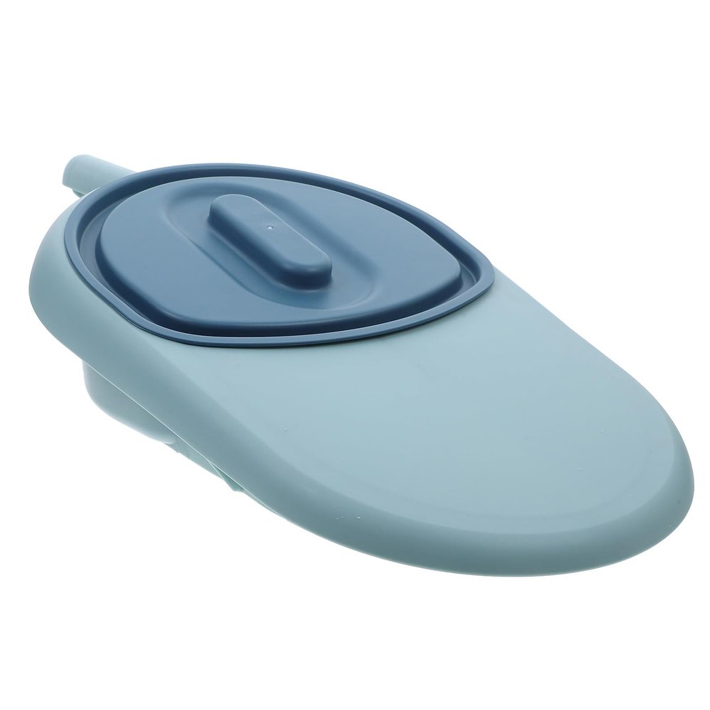 Balacoo Bed Pan for Women and Men with Lid, Spill-Proof Portable Bedpan, Blue Nursing Care Urinal for Elderly and Bedridden Patients, Heavy Duty Medical Aid for Home and Hospital Use