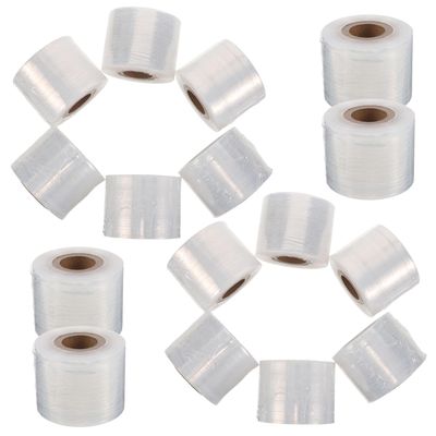 Healvian 16 Rolls Mini Stretch Wrap 5cm Width Food Cling Wrap for Takeout Food Wrapping Food-grade Plastic Film for Restaurant Packaging