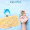 VICASKY Portable Large Pill Organizer Box Cream White, Daily Weekly Medicine Container with Sealed Compartments, Travel-Friendly Pill Case and Storage view 4