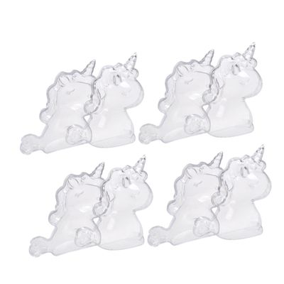 8pcs Fantasy-themed Plastic Wedding Favor Boxes 10x5.5cm Candy Storage Containers for Birthday Party Packaging