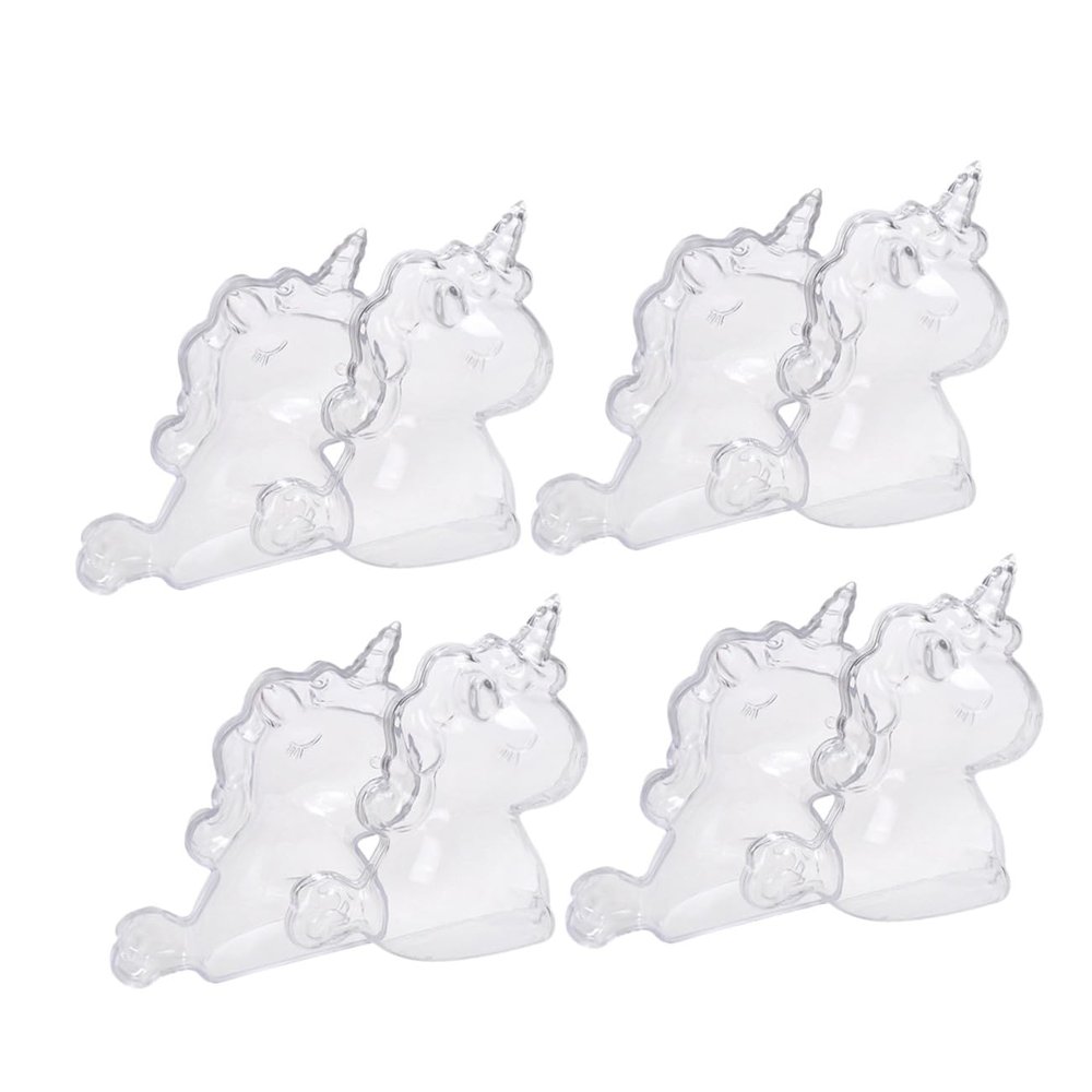 8pcs Fantasy-themed Plastic Wedding Favor Boxes 10x5.5cm Candy Storage Containers for Birthday Party Packaging