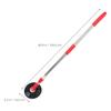 TOGEVAL Replacement Mop Handle Stainless Steel Rod with Plastic Disc, Rotating Telescopic Mop Stick for Home Floor Cleaning and Office Use, Red Sturdy Cleaning Accessory view 2