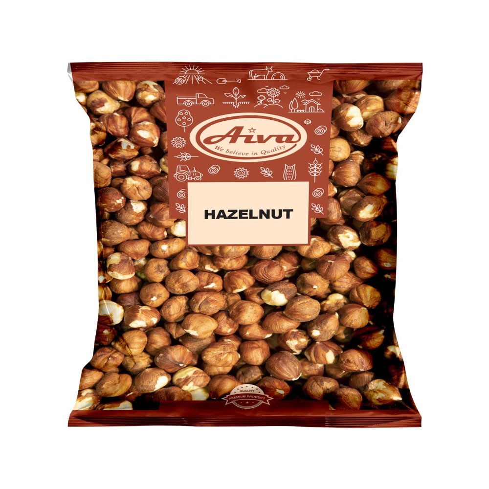 Aiva Hazelnuts Whole | Raw Hazelnut Kernels | Whole Filbert Nuts | Snack & Baking Ingredient | Ready to Use | 14 oz (400g)
