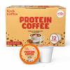 Kyck Protein Coffee K - Cup Pods (12 Count) 10g Whey Protein per cup Premium High- Protein High Caffeine Colombian Coffee Pods, Vanilla Hazelnut Flavored, Compatible with All Brewers view 1