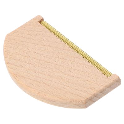 PHENOFICE Wood Handle Wool Sweater Pilling Remover with Brass Strips, Portable Cashmere and Wool Clothes Depiller Comb for Fabric Fuzz and Lint Removal in Knitwear and Sweaters