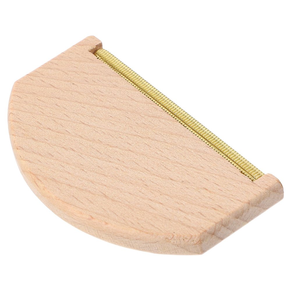 PHENOFICE Wood Handle Wool Sweater Pilling Remover with Brass Strips, Portable Cashmere and Wool Clothes Depiller Comb for Fabric Fuzz and Lint Removal in Knitwear and Sweaters
