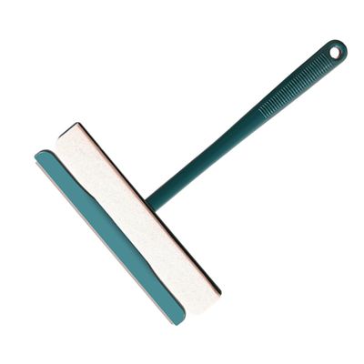 BUTIFULSIC Multi-Functional Car and Shower Door Squeegee for Window and Glass Cleaning, Rotatable Screen Dust Removal Brush, Green Window Cleaning Tool for Bathroom and Automotive Use