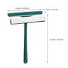 BUTIFULSIC Multi-Functional Car and Shower Door Squeegee for Window and Glass Cleaning, Rotatable Screen Dust Removal Brush, Green Window Cleaning Tool for Bathroom and Automotive Use view 2
