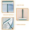 BUTIFULSIC Multi-Functional Car and Shower Door Squeegee for Window and Glass Cleaning, Rotatable Screen Dust Removal Brush, Green Window Cleaning Tool for Bathroom and Automotive Use view 3