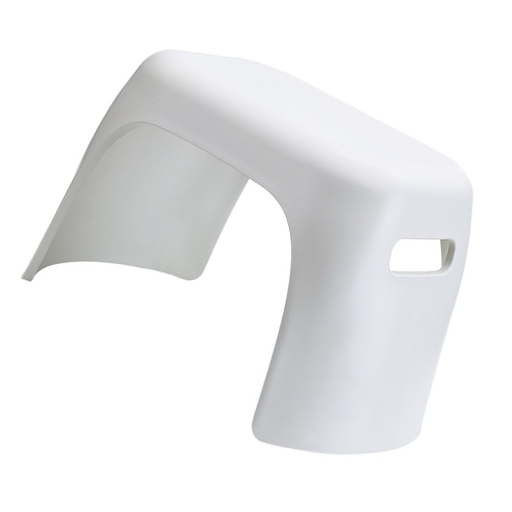 Ipetboom s Anti-Skid Plastic Stool White 33x20x21cm Sitting Stool for Bathroom and Home Use