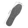 VOSAREA Wool Felt Shoe Insoles Large Size Breathable Sweat-Absorbent Soft Cuttable Warm Winter Shoe Inserts for Mens Boots Dark Gray 25cm Pair view 2