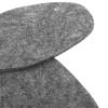 VOSAREA Wool Felt Shoe Insoles Large Size Breathable Sweat-Absorbent Soft Cuttable Warm Winter Shoe Inserts for Mens Boots Dark Gray 25cm Pair view 3