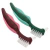 CHILDWEET 2pcs Denture Cleaning Brush with Hard Bristles, Dual-Head Oral Appliance Toothbrush for False Teeth Maintenance and Ultra-Clean Care, Suitable for Seniors and Denture Users view 1