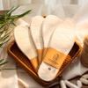 100% Natural Undyed Mulberry Silk Shoe Insoles, Handcrafted in Co Chat Village Vietnam, Set of 4 Pairs, Original White, Breathable Comfort view 4