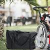Foldable Wheelchair Storage Tote for Travel, Oxford Cloth Black view 4