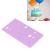 2pcs Alphabet Fondant Acrylic, Cake Decorating Letter, Mini Alphabet Acrylic with Pens for Personalized Cakes Cookies Chocolates, Purple view 2