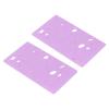 2pcs Alphabet Fondant Acrylic, Cake Decorating Letter, Mini Alphabet Acrylic with Pens for Personalized Cakes Cookies Chocolates, Purple view 3