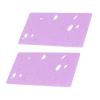 2pcs Alphabet Fondant Acrylic, Cake Decorating Letter, Mini Alphabet Acrylic with Pens for Personalized Cakes Cookies Chocolates, Purple view 4