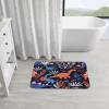 Edafol Tropical Animal Dinosaur Leaves Absorbent Bath Mat Non Slip Washable Doormat 19.7x31.5 in Quick Dry Shower Mat Thin Floor Rug for Bathroom Kitchen Entryway view 4