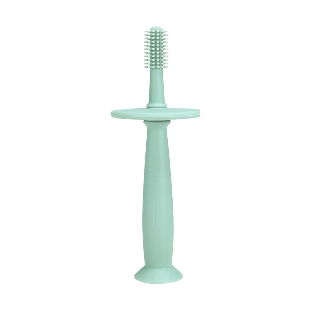 Toothbrush 360 Tongue Cleaning Silicone Brush, Teething Toy, Soft Bristle Mouth Washer | Ergonomic Handle, Gum Massage, Anti-Choking Safe Design for Tool, Easy Use Portable Care