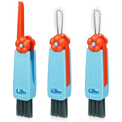 GETAJGHSD Multi-Function Bottle Brush and Cup Lid Cleaning Brush Set 3pcs for Water Bottles and Travel Use Blue