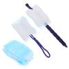 Angoily 22pcs Static Electricity Duster Refills Set with Blue Short and Telescopic Handles, Microfiber Down Brush Heads for Household Dusting and Surface Cleaning view 1