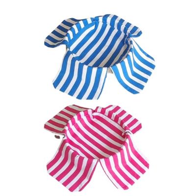 Casement Cotton Roti Clothes Wrap for Chapati, Pack of 2, Red and Blue, 8x8 Inch Center with 6x6 Inch Flap, Machine Washable