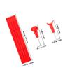LALADEFIEE Braille Writing Board 4-line 28-Cell Plastic Writing Plate with 2 Stylus Pens Red for Blind Learning and Visual Impairment Aid view 2