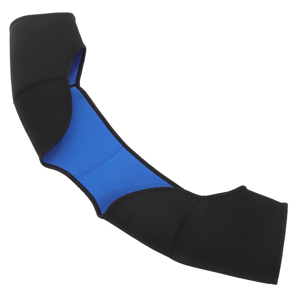 2pcs Double Shoulder Brace Support Sleeves Black Medium Fits 40-44cm Shoulder Width Athletic Compression Straps for Weight Lifting Sleeping Unisex Sports Stability