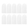 DIYEAH 10 Pcs Silicone Finger Protective Sleeves Breathable Wear-Resistant Finger Covers for Dry Skin and Injury Protection Moisturizing for Knitting and First Aid Use
