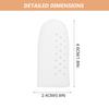 DIYEAH 10 Pcs Silicone Finger Protective Sleeves Breathable Wear-Resistant Finger Covers for Dry Skin and Injury Protection Moisturizing for Knitting and First Aid Use view 2