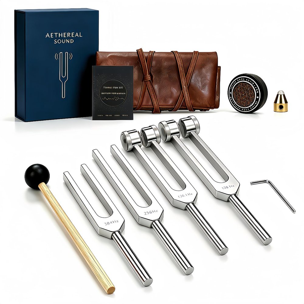 Tuning Forks for Healing, 128 Hz, Aluminum Alloy Material 12 Piece Set