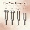 Tuning Forks for Healing, 128 Hz, Aluminum Alloy Material 12 Piece Set view 3