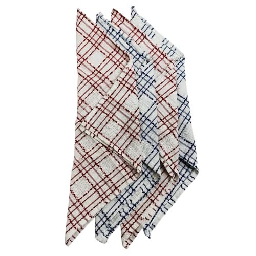 Cotton Double Layer Roti Cloth Wrap with Flaps, Pure Muslin Fabric, Keeps Chapati Soft, 16x16 Inches, Pack of 4