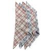 Cotton Double Layer Roti Cloth Wrap with Flaps, Pure Muslin Fabric, Keeps Chapati Soft, 16x16 Inches, Pack of 4