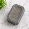 Natural Stone Rubbing Stone for Turmeric & Sandalwood, Rectangular Grinding Stone for Haldi Ceremony, Puja Rituals, Ayurvedic Preparation, Grey view 2