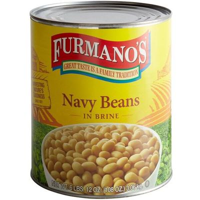 #10 Can Navy Beans in Brine - 6/Case