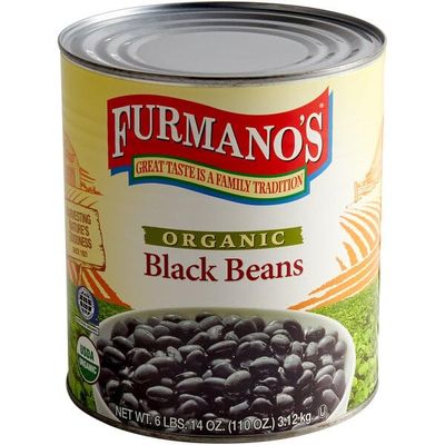 #10 Can Organic Black Beans in Brine - 6/Case