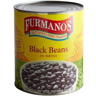 #10 Can Fancy Black Beans in Brine - 6/Case