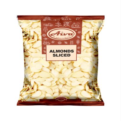Aiva Almonds Sliced | Blanched Almonds Sliced | Skinless Sliced Almonds 25 LB