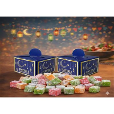 100 Pieces Ramadan Mubarak Printed Candy, Sugar, Date Box, Treat, Ramadan Gift - 1214181, Tm Yalar