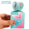 Luxshiny Mermaid Candy Boxes 50pcs Small Party Treat Packaging Boxes Portable Paper for Summer Celebration Wrapping view 4