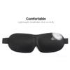 3D Contoured Sleep Mask, Black, Lightweight and Breathable, Adjustable Elastic Strap, Block Out Light view 3