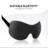 3D Contoured Sleep Mask, Black, Lightweight and Breathable, Adjustable Elastic Strap, Block Out Light view 4
