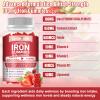 2 Pack 100MG Iron Bisglycinate Gummies 10-in-1 Ferrous Bisglycinate for Women Men Plus Vitamin C, Vitamin B6 B12 for Iron Deficiency, Support Iron Levels, Energy & Stamina, Immunity Support view 3