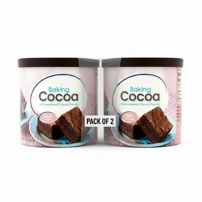 Baking Unsweetened Organic Cocoa Powder 8 oz (2 Pack), 100% Cocoa, No Artificial Flavors, Zero Sugar, Kosher