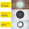 Cenroelon Felt Plate Separators 60pcs- Thick Soft Storage Dividers for China, Dish, Coffee Saucer Protection& Stacking B view 4