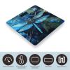 Art Blue Dragonfly Scale for Body Weight Highly Accurate Digital Bathroom Body Scale Easy-to-Read Large LCD Display Bathroom Scale Heavy Duty Measuring Device for People view 3