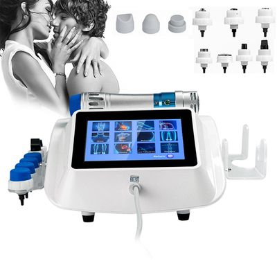 DXDUS Portable Extracorporeal Shockwave Therapy Machine, Shock Wave Therapy Device for Feet for Plantar Fasciitis, Physical Therapy Shock Waves, Adjustable Intensity, Non-Invasive