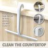 RICHMIRTH Shower Squeegee for Glass Doors 10" Silicone Squeegee with Built-in Hook, One-Piece Seamless Design, Streak-Free & No-Scratch Window Cleaner for Bathroom, Mirrors & Tiles White view 2